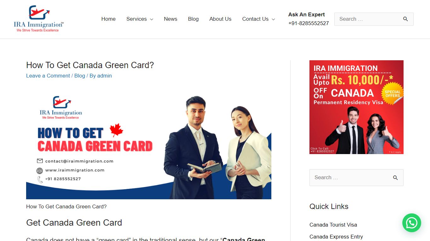 How To Get Canada Green Card? - IRA Immigration